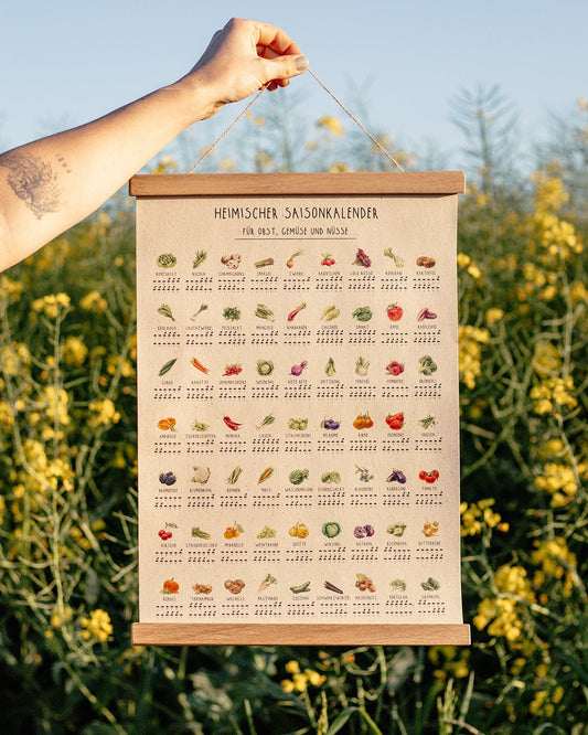 Heimischer Saisonkalender - Poster - Saisonkalender - MARKTSAM